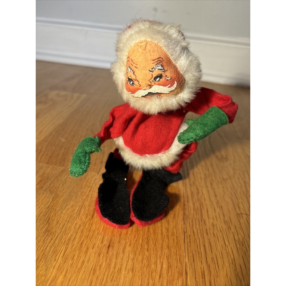 Annalee Posable Santa Clause Annalee Mobilitee Doll‎ 1963 7-8 Inches Christmas